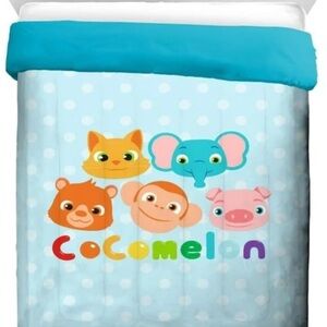 Jay Franco Cocomelon Animals Kids 2-Piece Twin/Full Reversible Comforter